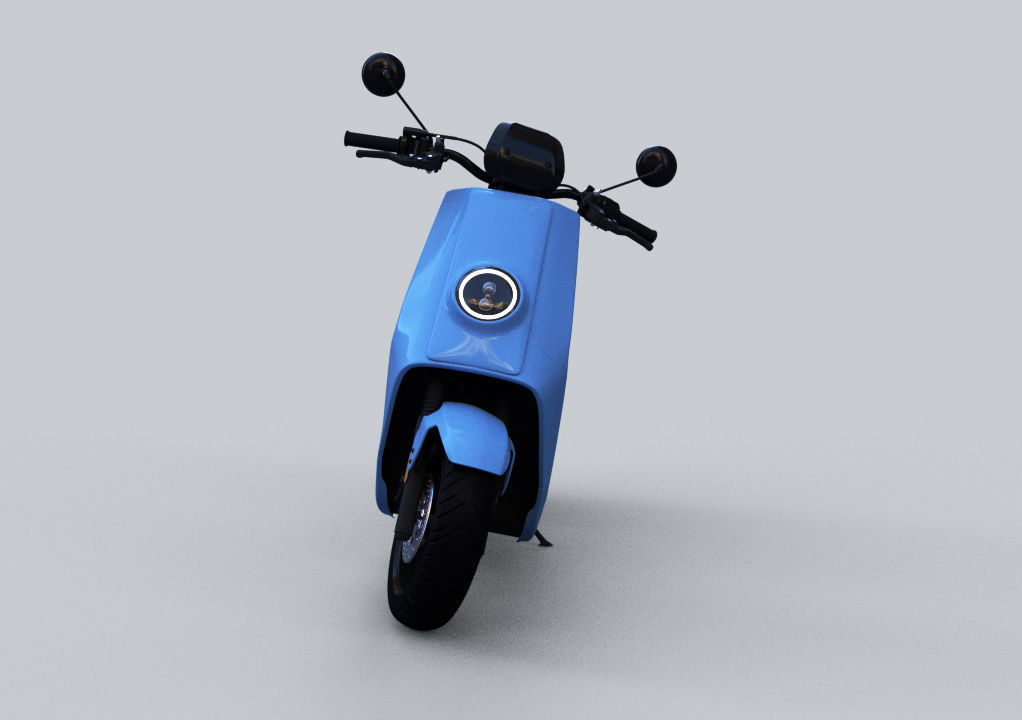 Street moped scooter NIU NQI 3D Model  3D model_2