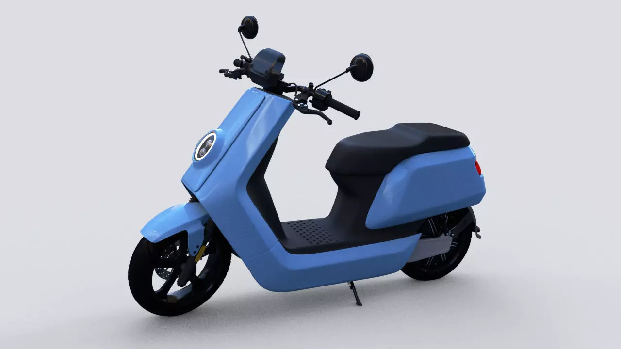 Street moped scooter NIU NQI 3D Model  3D model_0