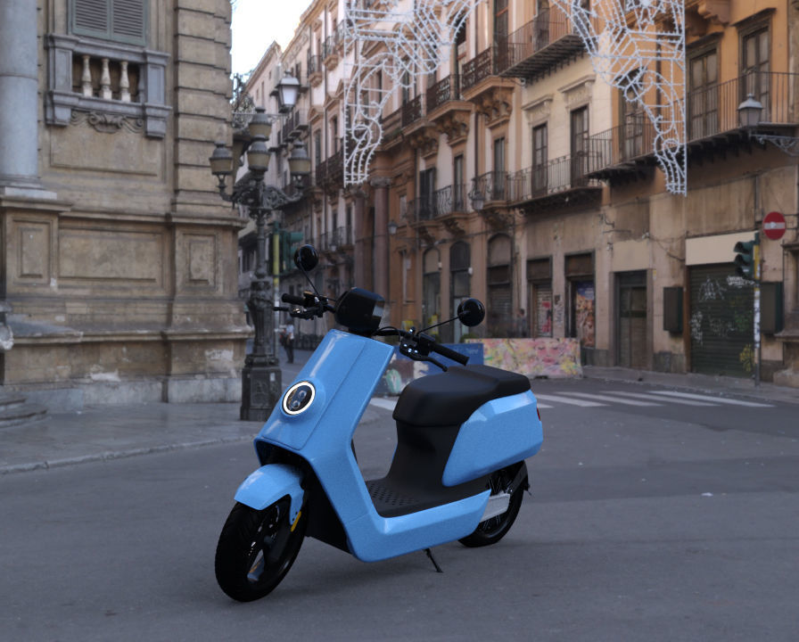 Street moped scooter NIU NQI 3D Model  3D model_7