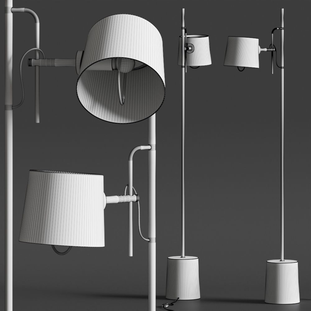 Seyvaa Open Floor Lamps 3D model_2
