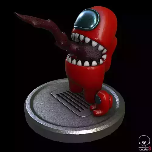 among us 3d printable figurine Low-poly 3D model