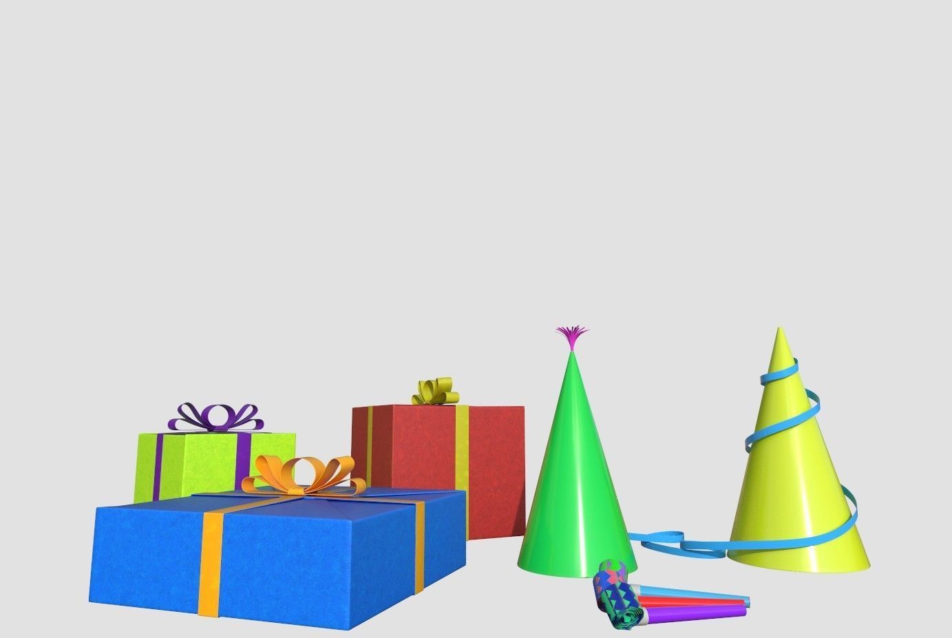 Happy Birthday pack 3D model_17