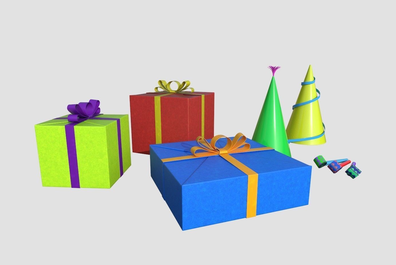 Happy Birthday pack 3D model_14