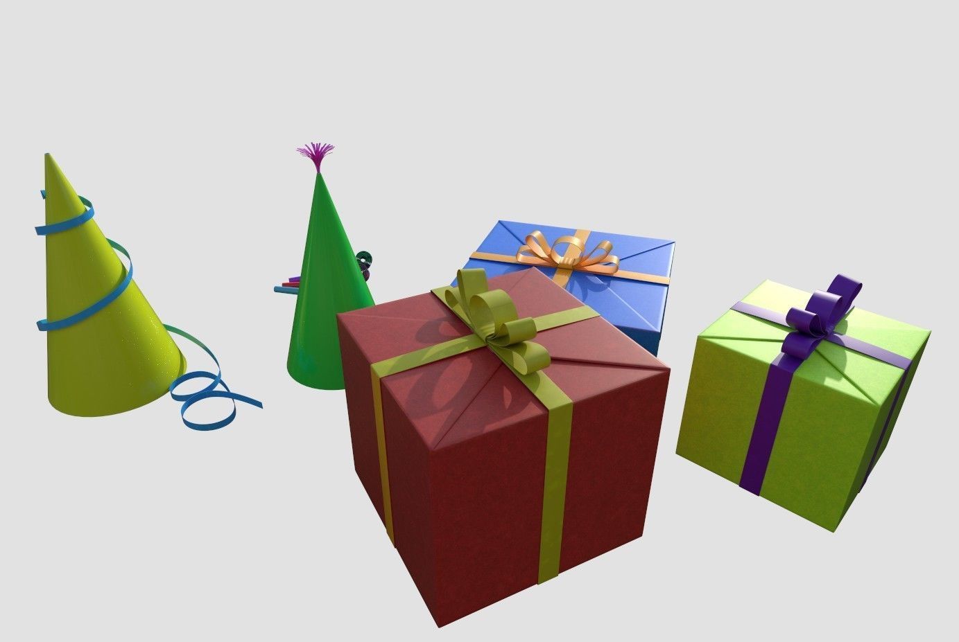 Happy Birthday pack 3D model_12