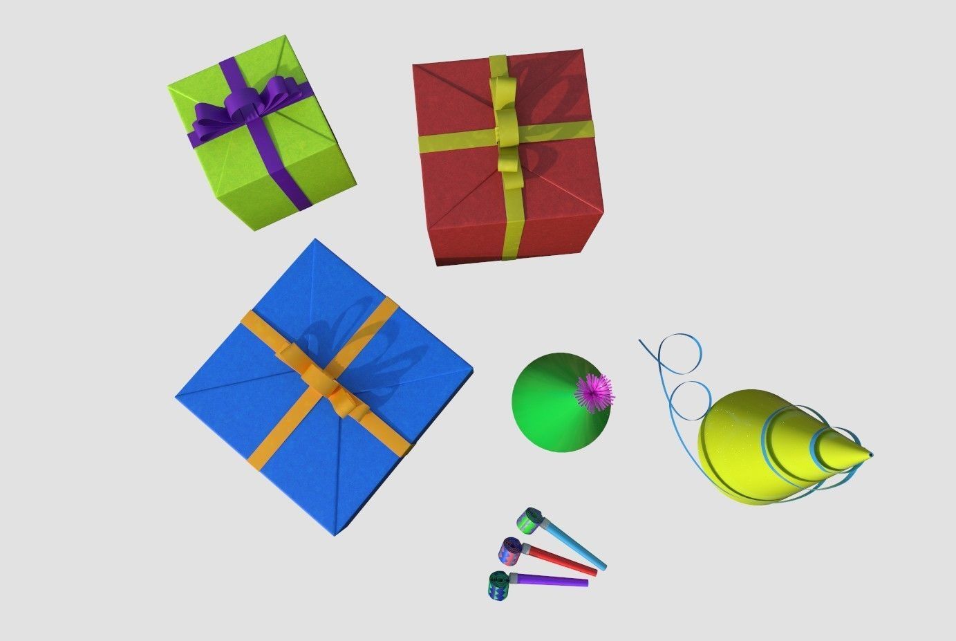 Happy Birthday pack 3D model_11