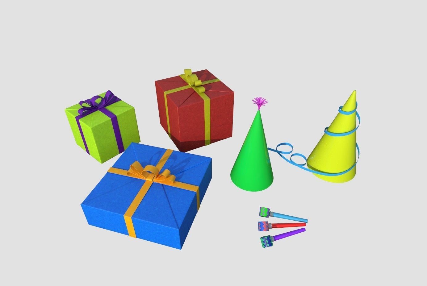 Happy Birthday pack 3D model_7
