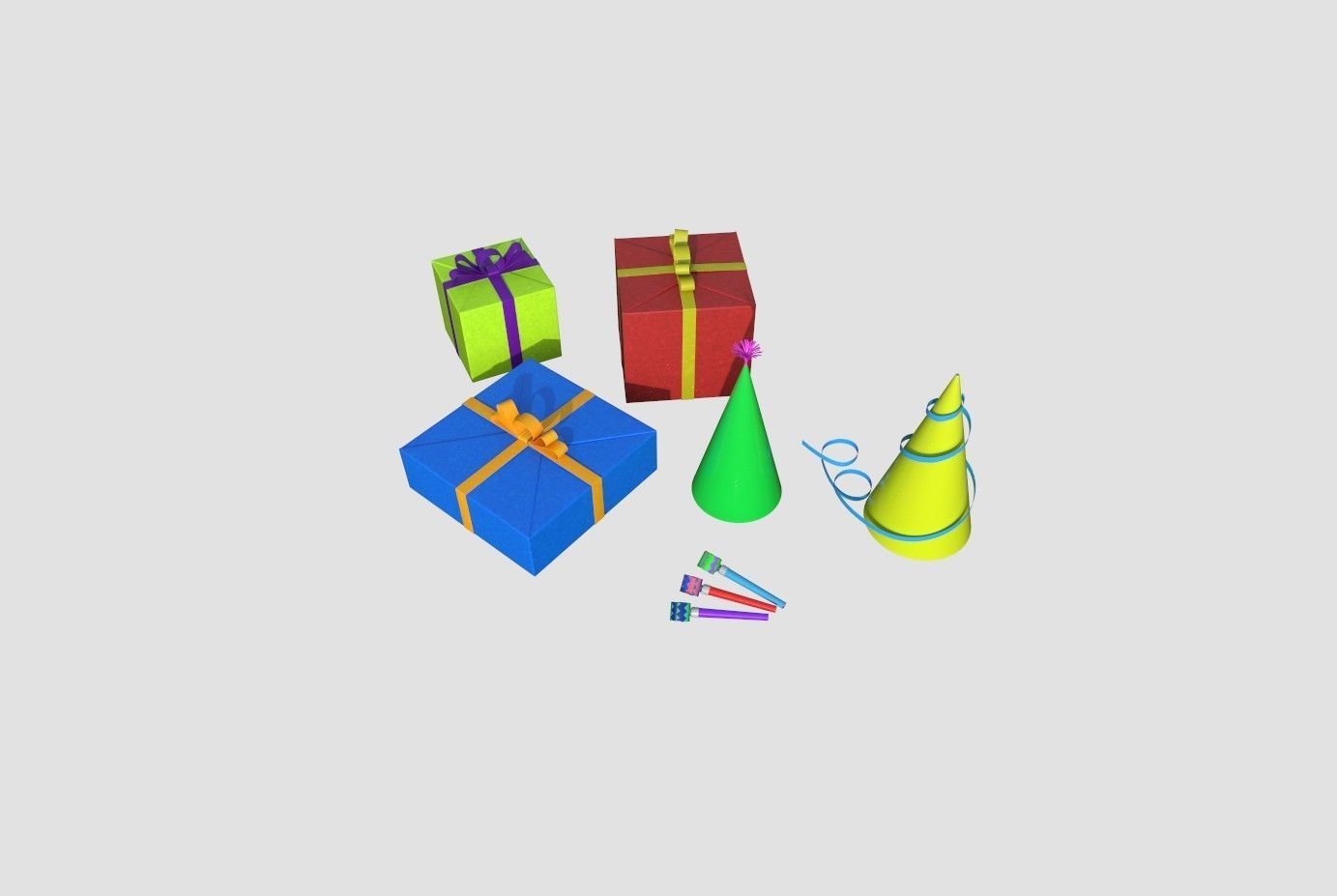 Happy Birthday pack 3D model_20