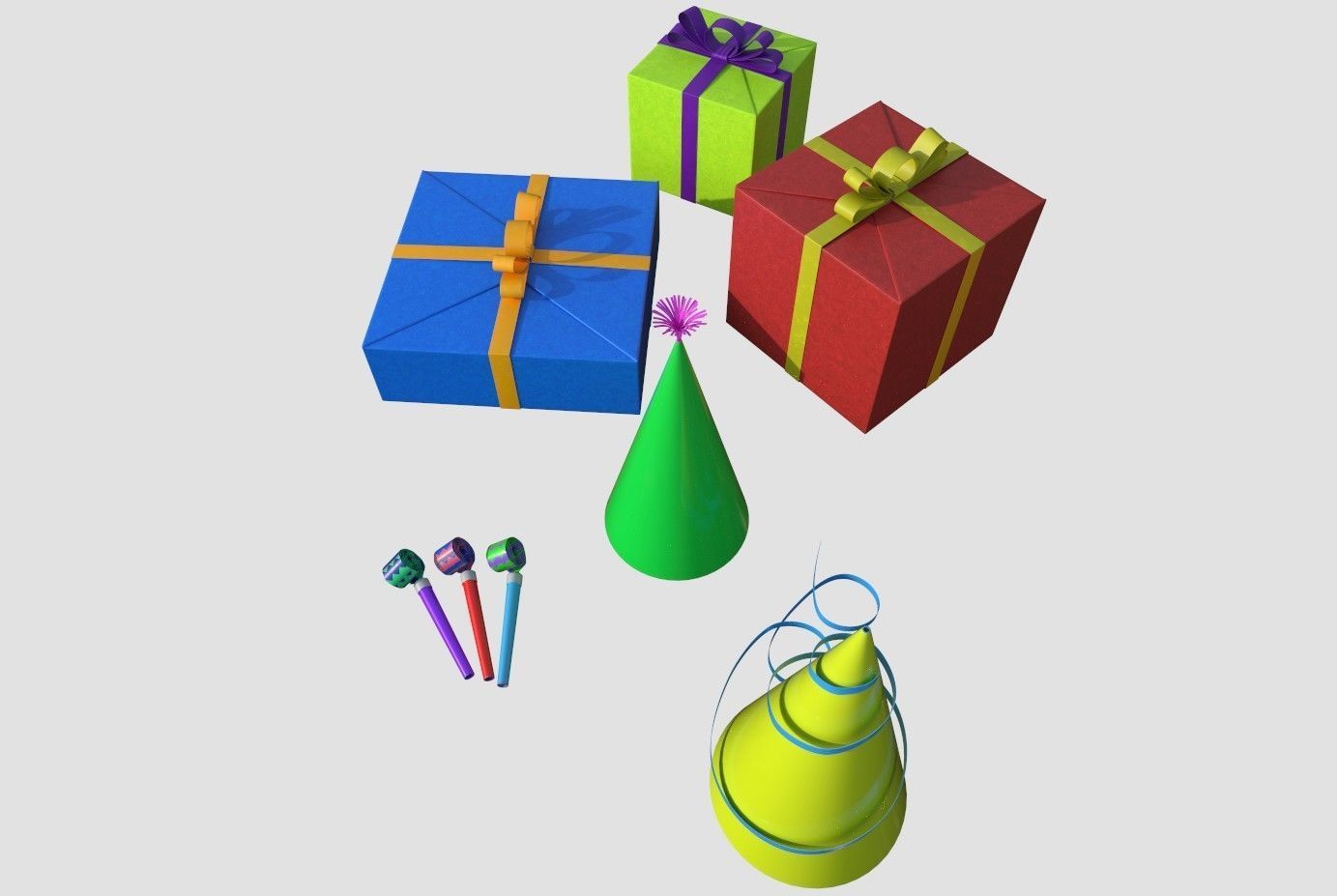 Happy Birthday pack 3D model_18