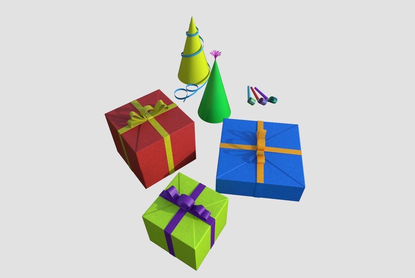 Happy Birthday pack 3D model_13