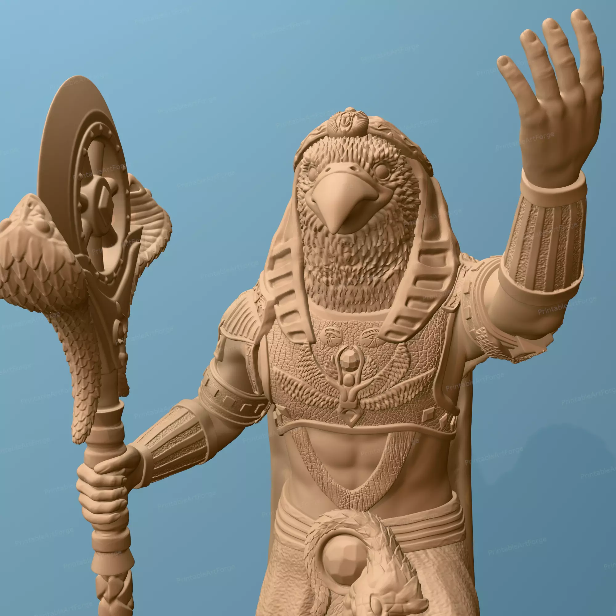 Egyptian God - Ra 3D print model_0