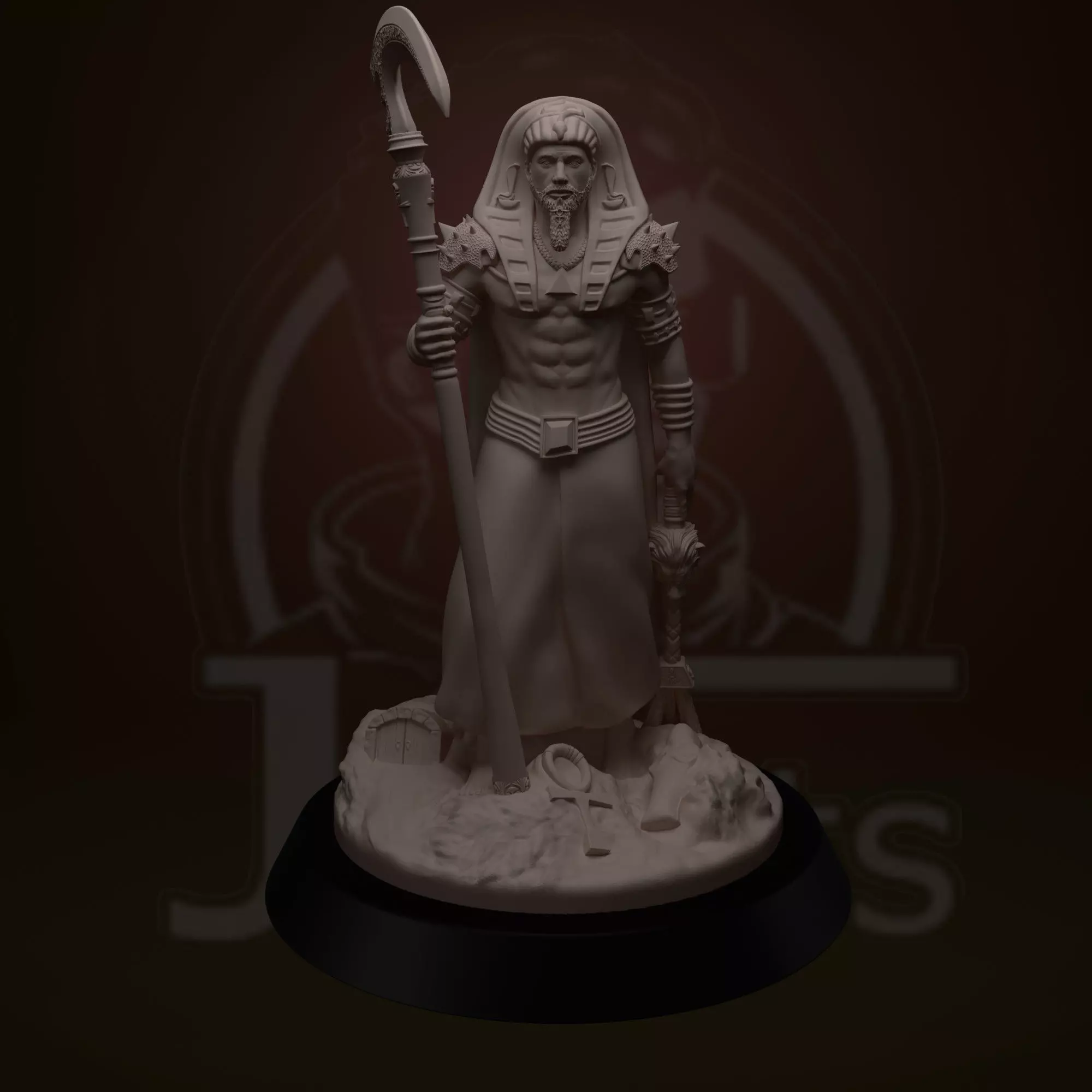 Egyptian God - Osiris 3D print model_1