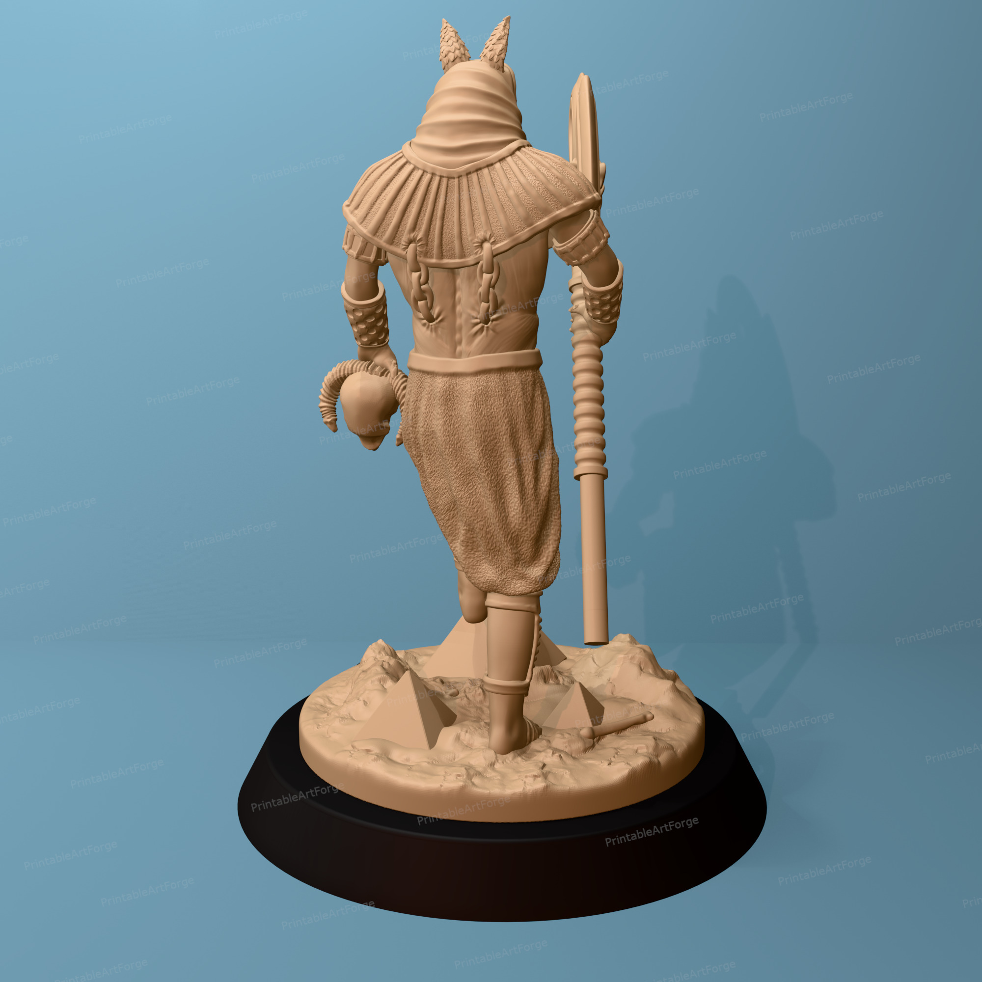 Egyptian God - Anubis 3D print model_2