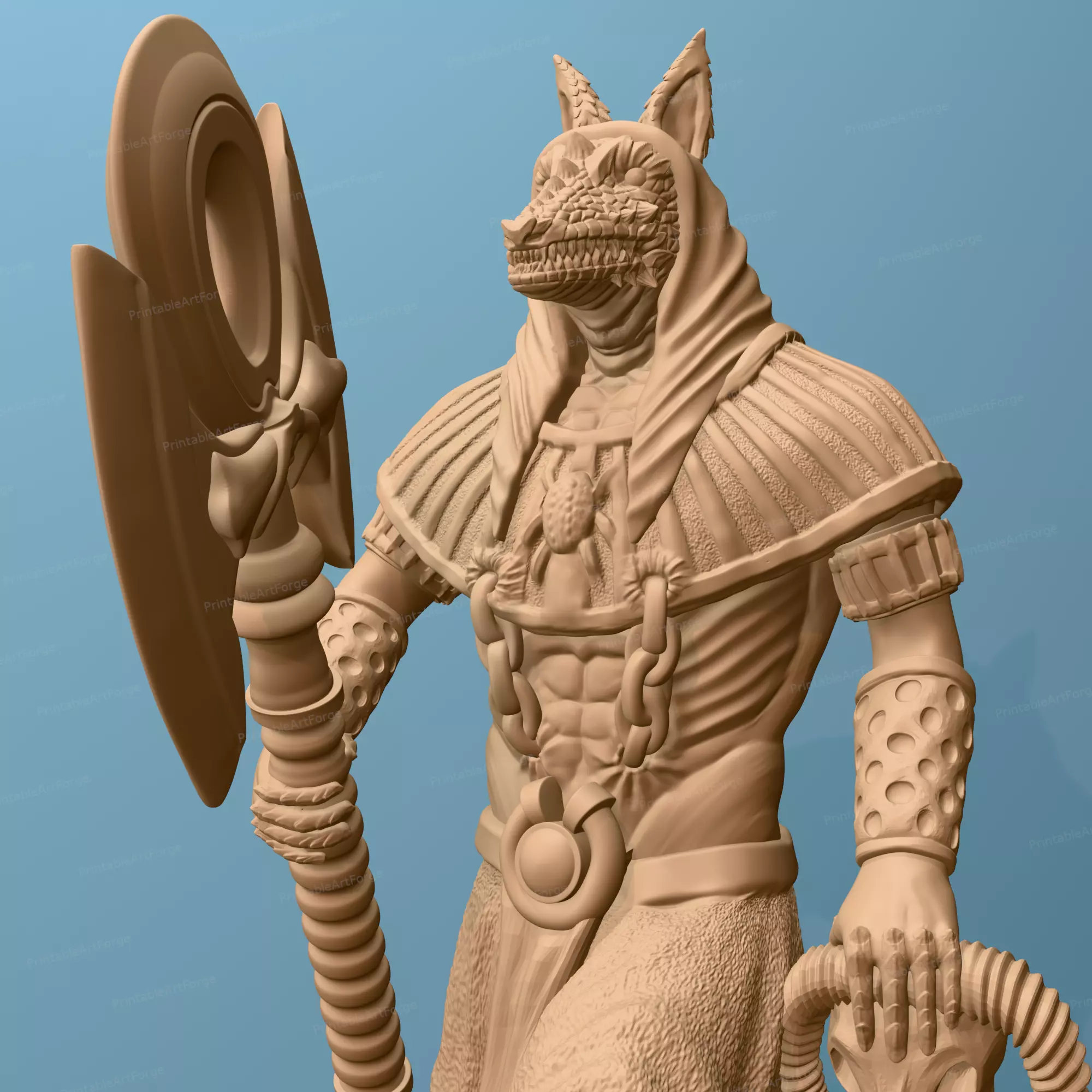 Egyptian God - Anubis 3D print model_0