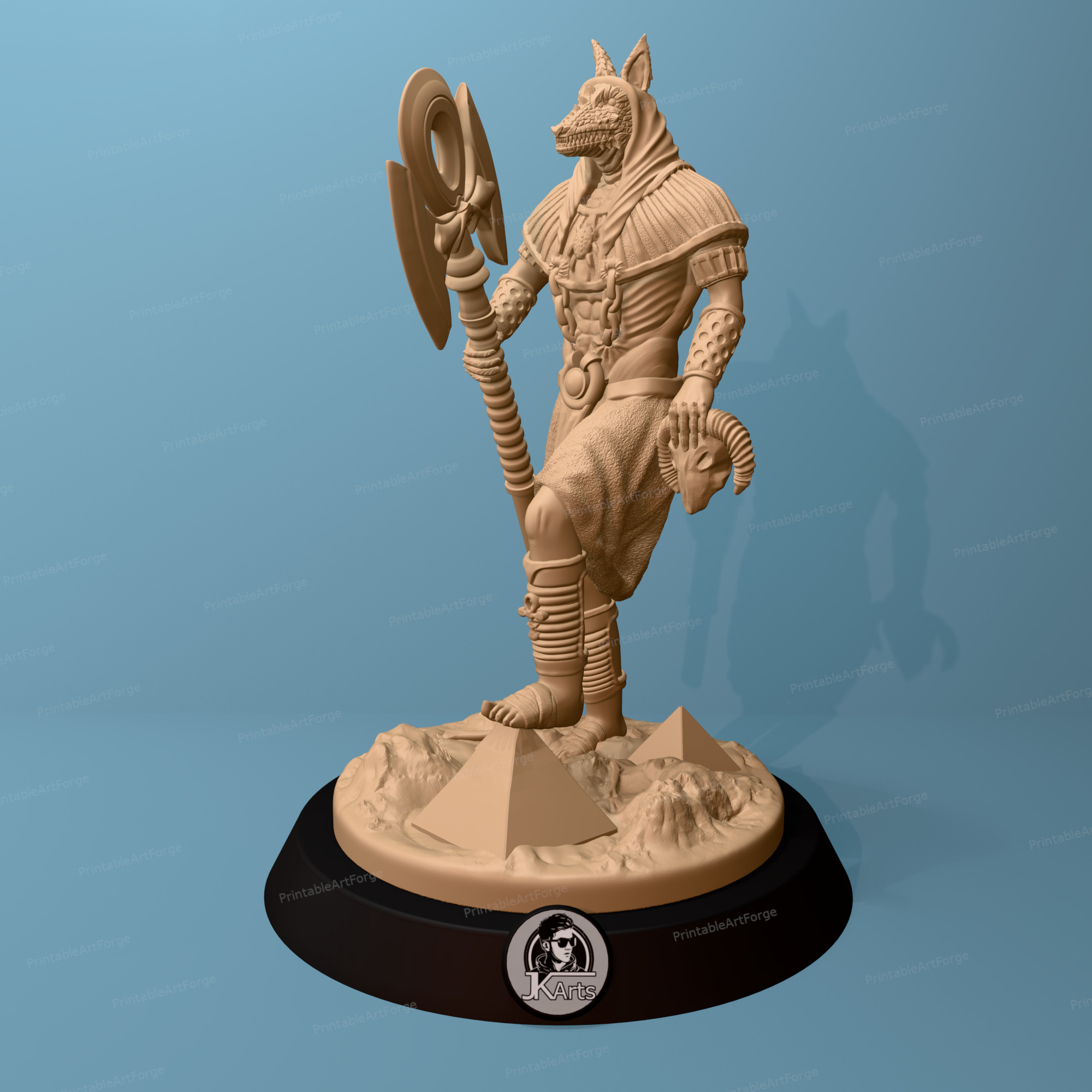 Egyptian God - Anubis 3D print model_1