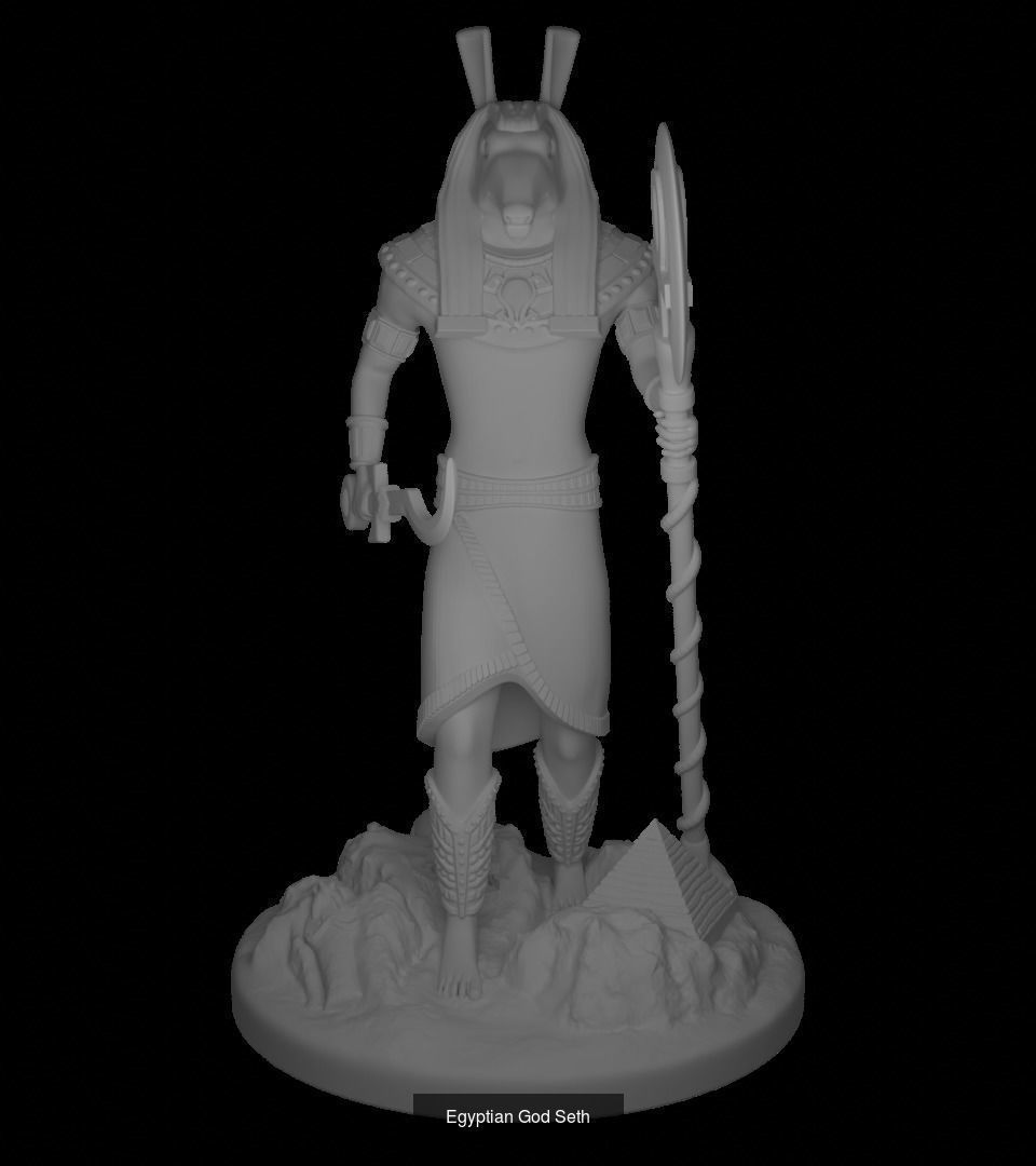 Egyptian Gods Printable Miniatures 3D Model Collection_5