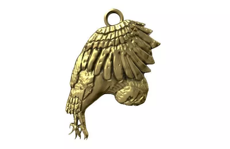 Owl pendant 3 3D print model_0