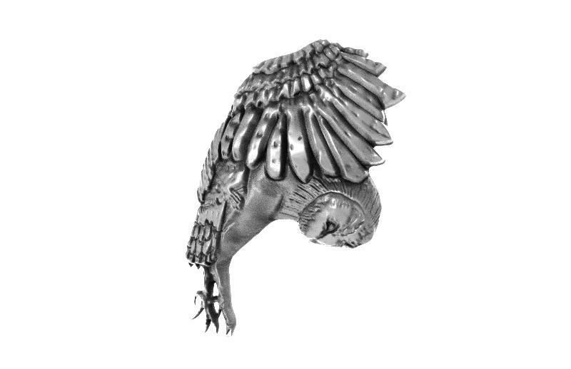 Owl pendant 3 3D print model_5