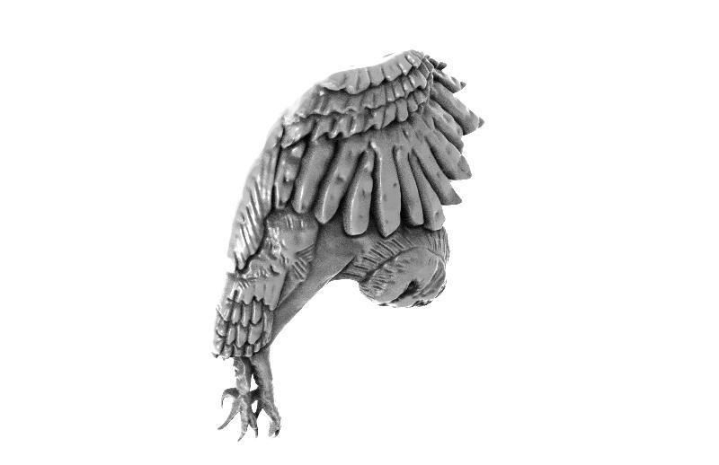 Owl pendant 3 3D print model_6