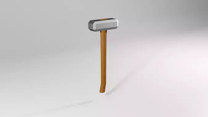 Low Poly Sledge hammer