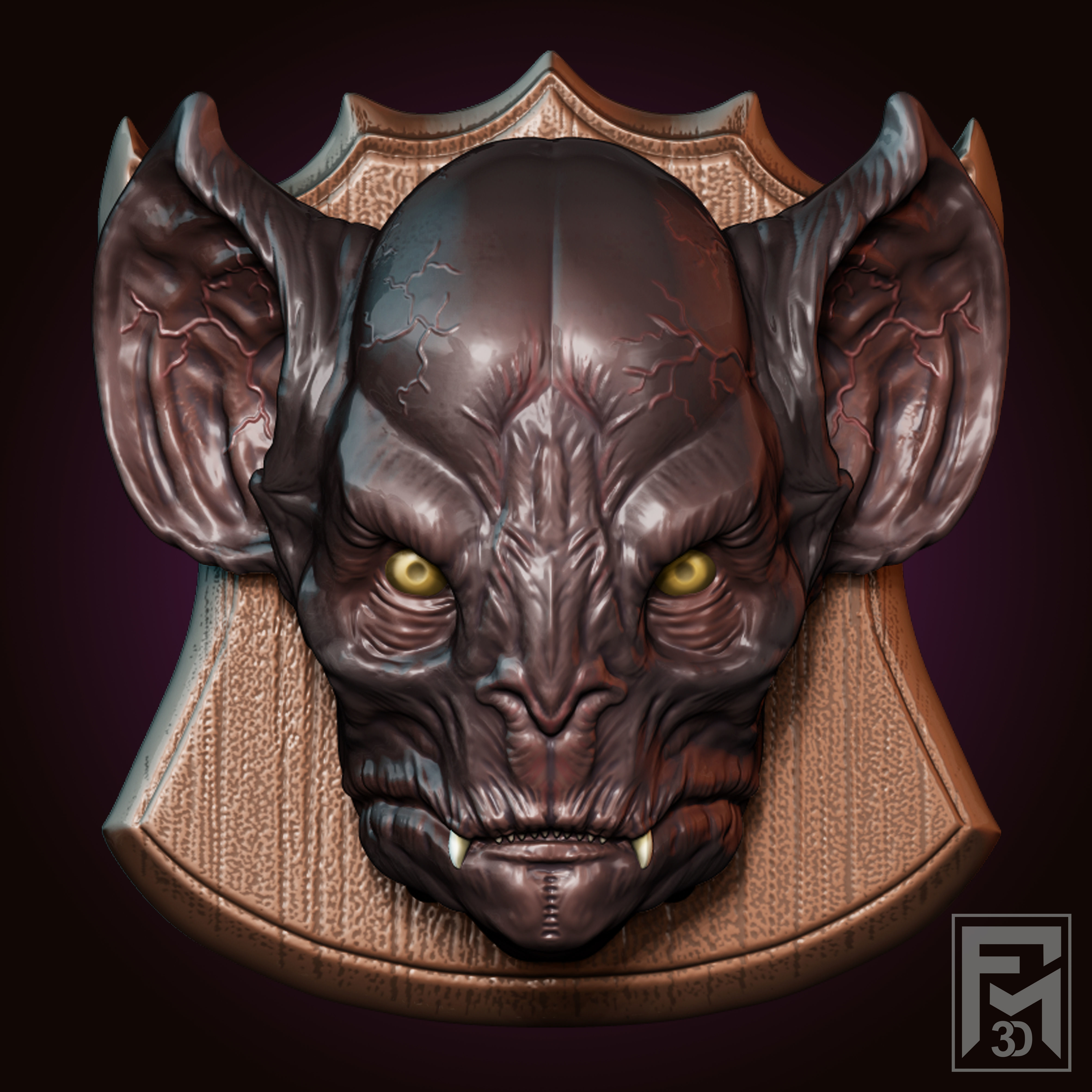 HALLOWEEN HEADS PACK 3D model_3