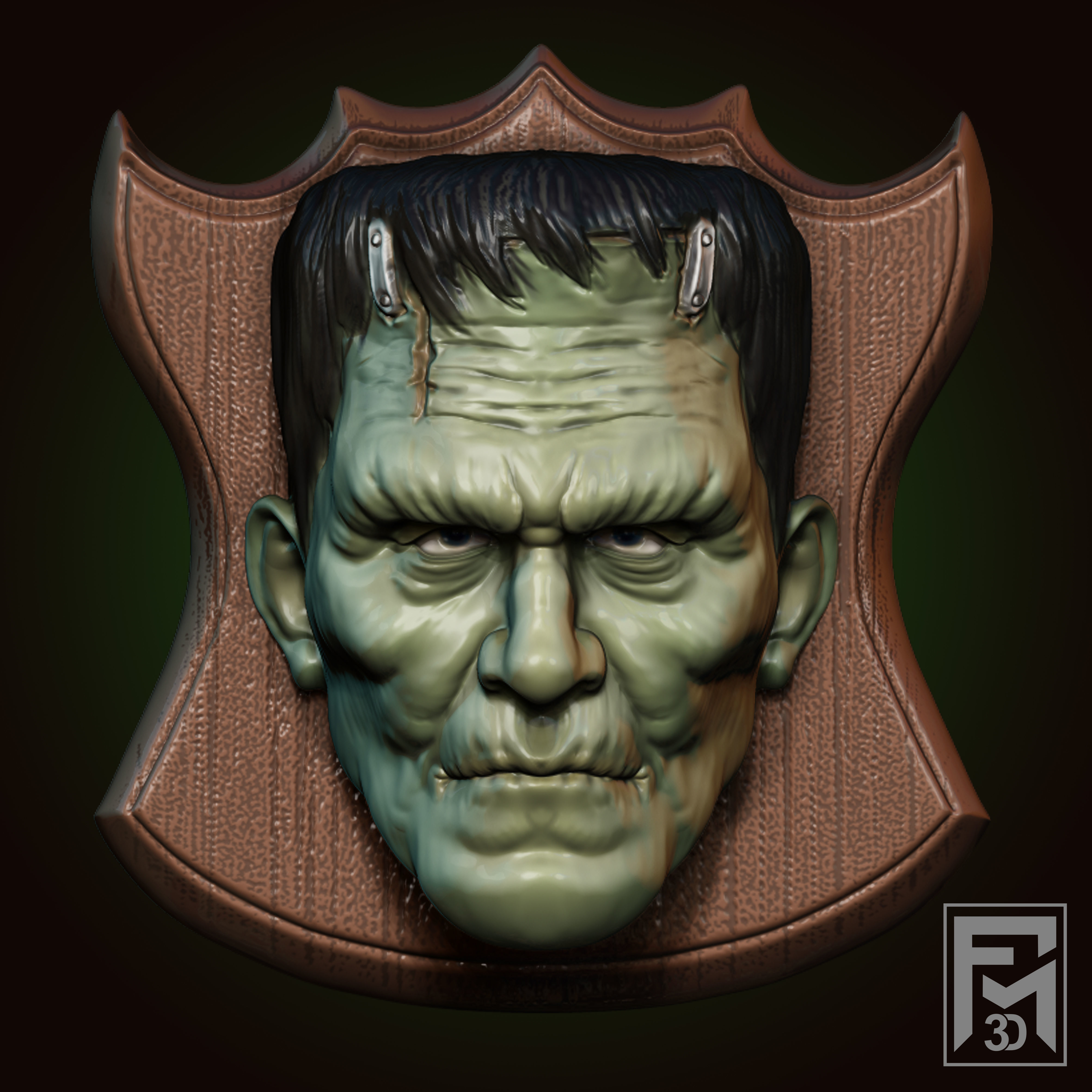 HALLOWEEN HEADS PACK 3D model_2