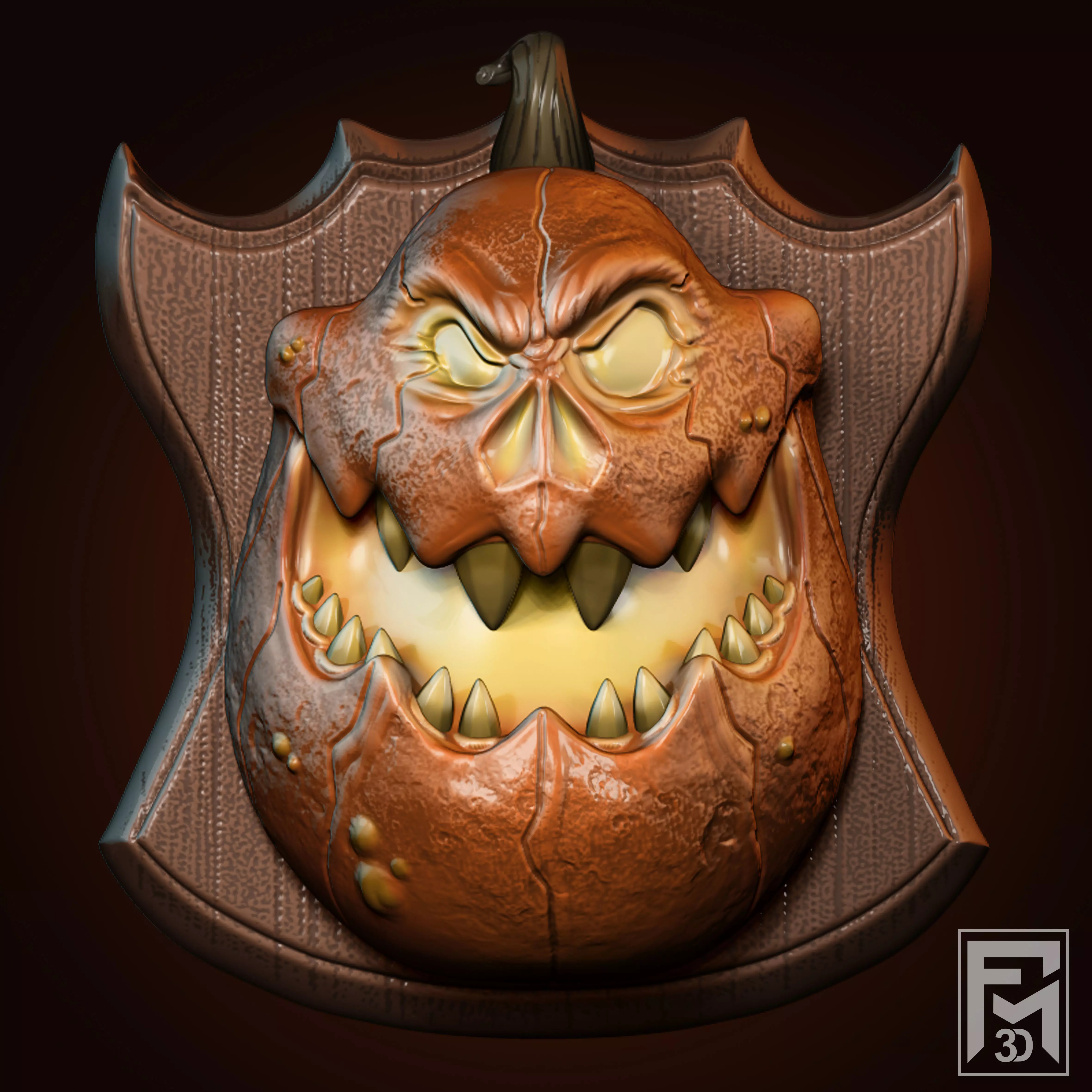 HALLOWEEN HEADS PACK 3D model_0