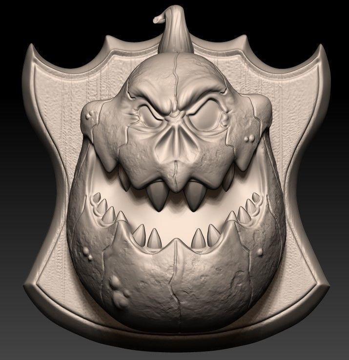 HALLOWEEN HEADS PACK 3D model_7