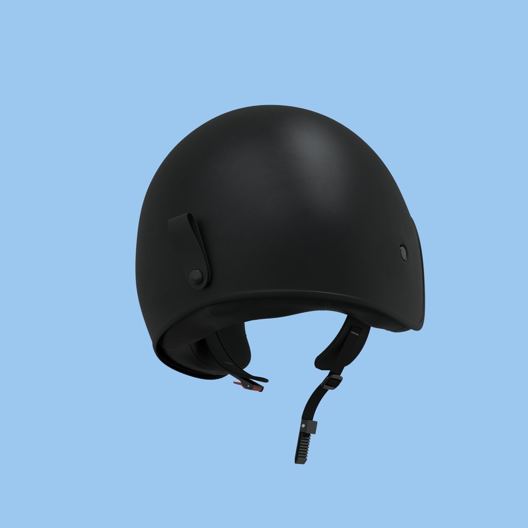 Moped helmet 3d model 3D model_2