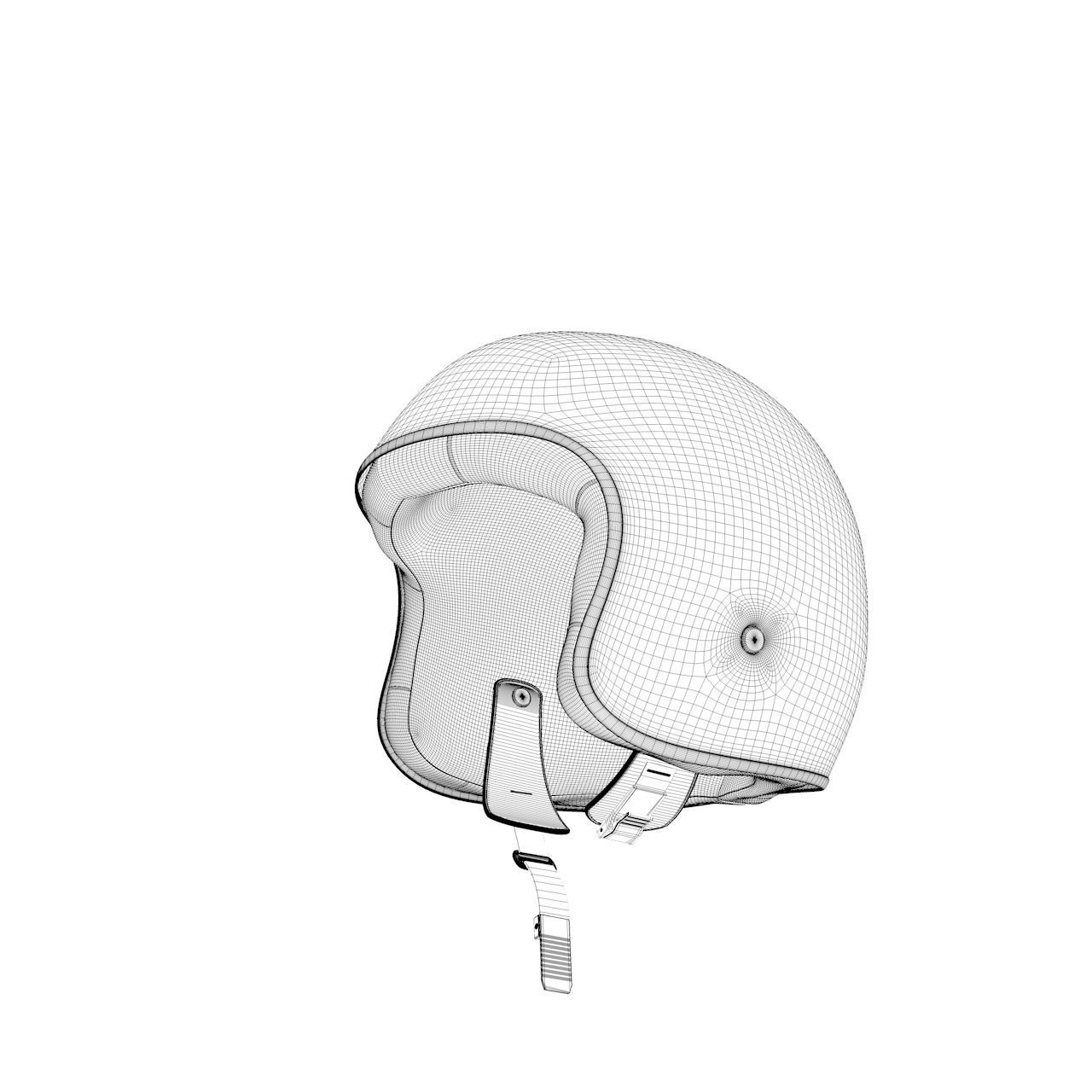 Moped helmet 3d model 3D model_4