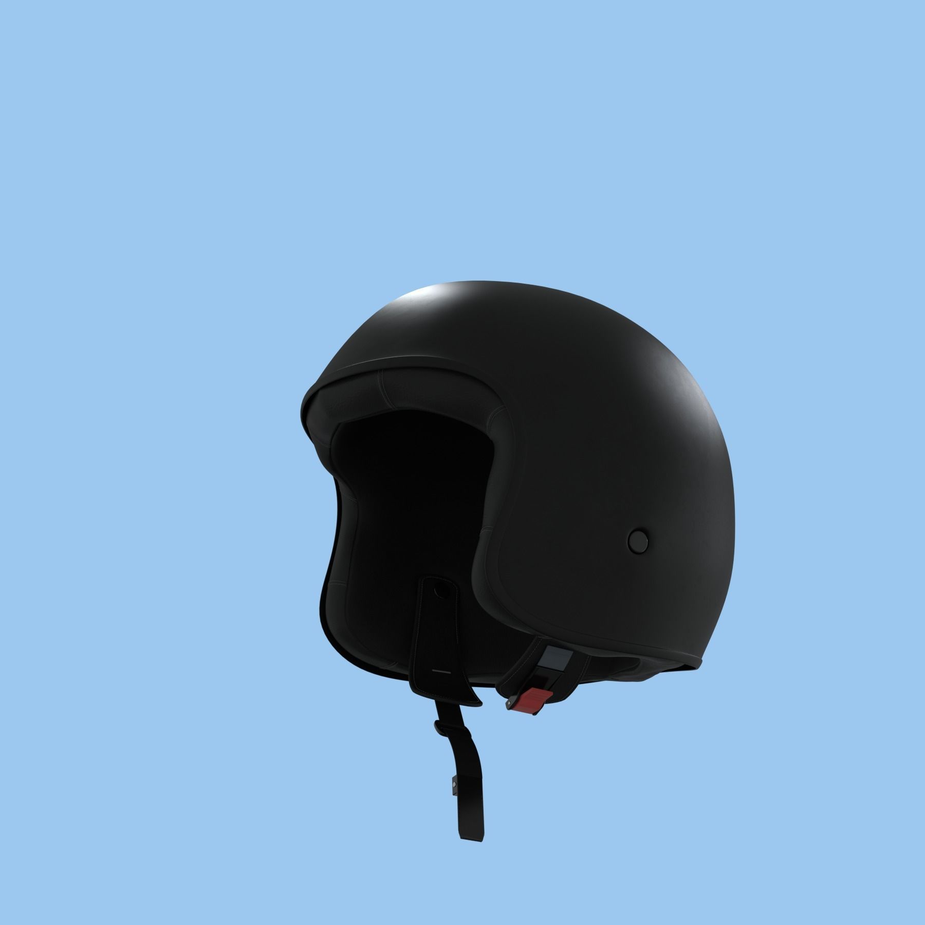 Moped helmet 3d model 3D model_3