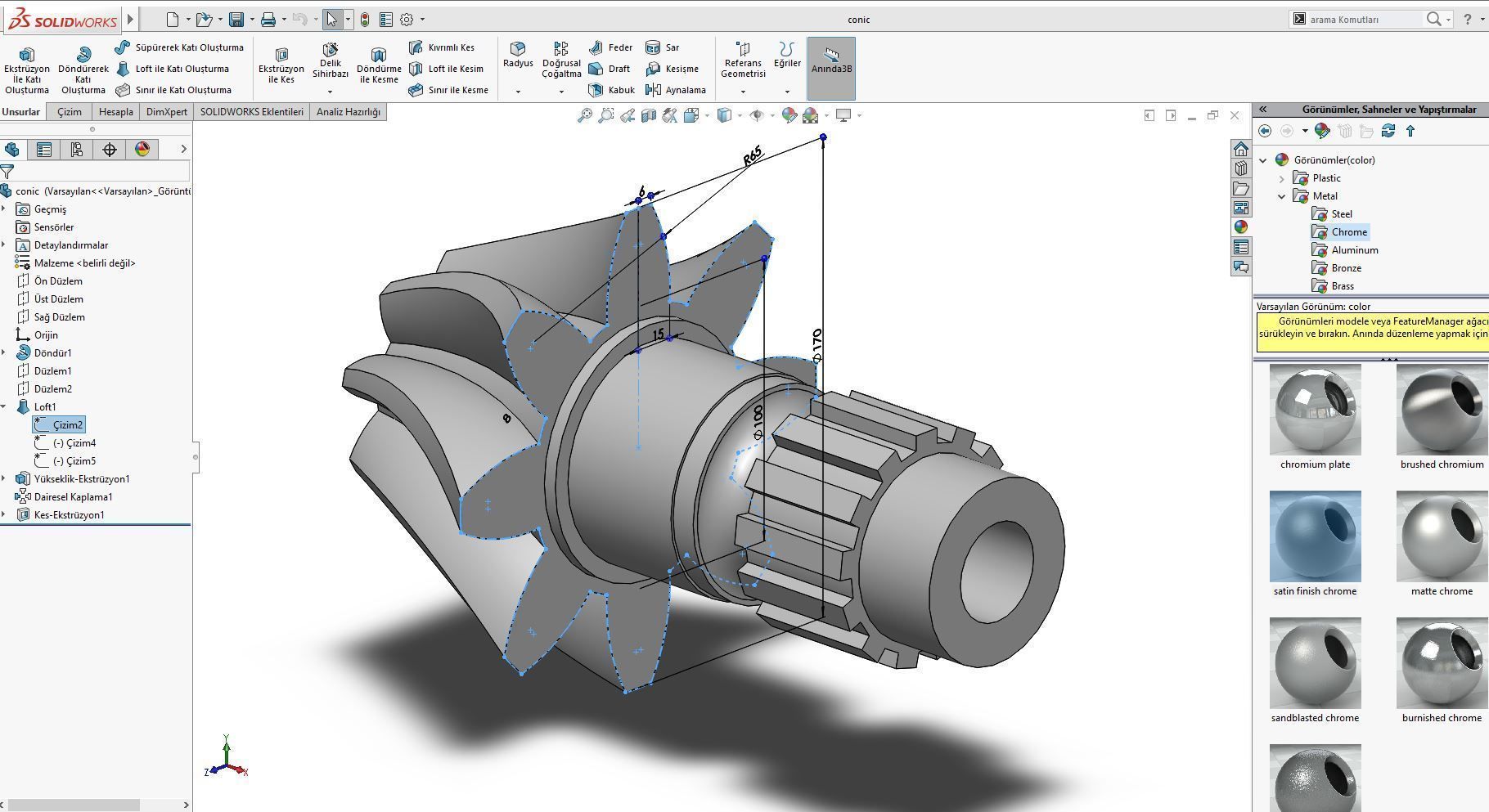 Original sizes  Helical  Bevel Gear 8 Theeth 3D print model 3D print model_10
