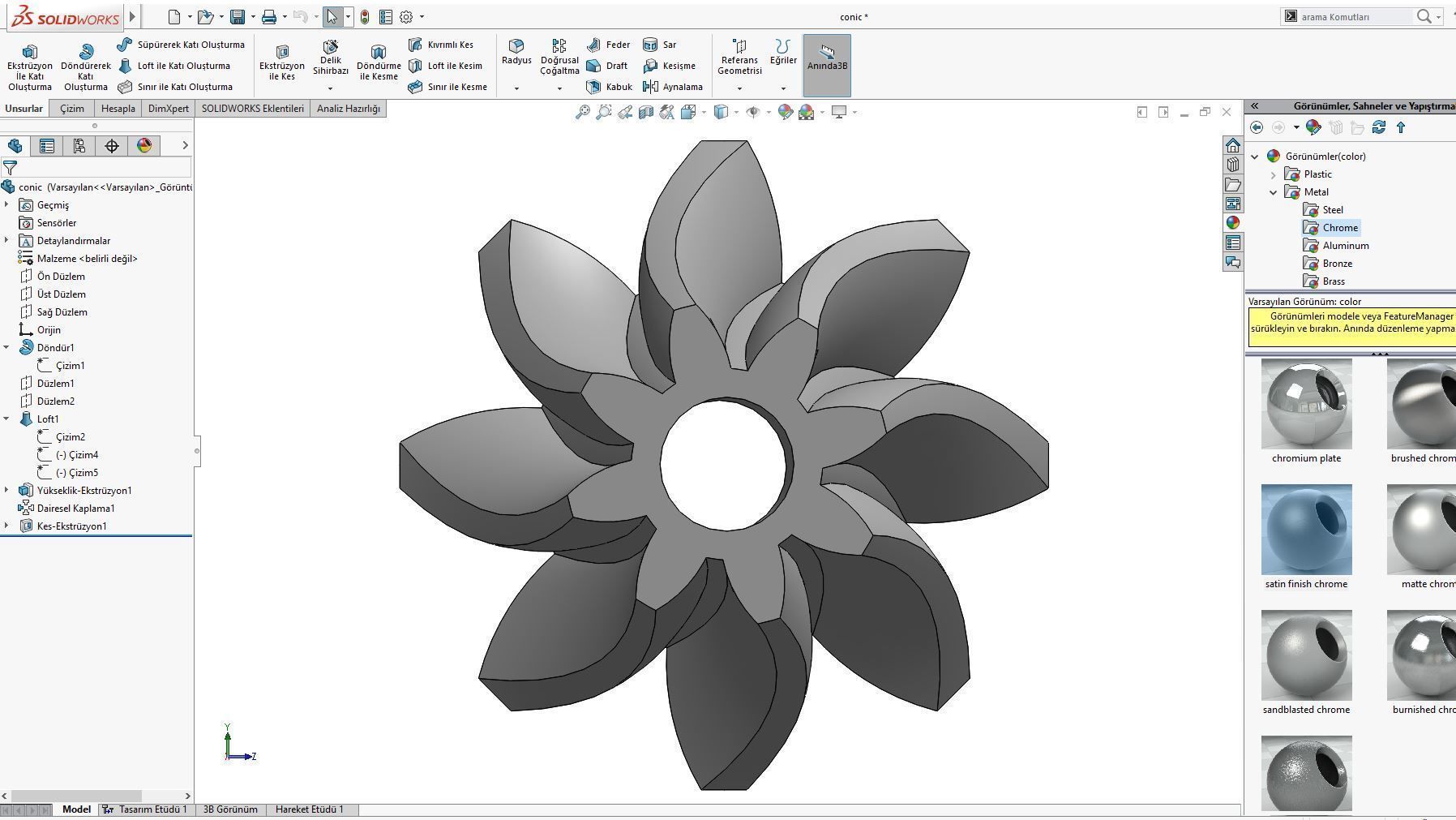 Original sizes  Helical  Bevel Gear 8 Theeth 3D print model 3D print model_12