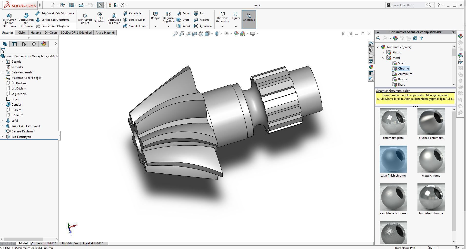 Original sizes  Helical  Bevel Gear 8 Theeth 3D print model 3D print model_15