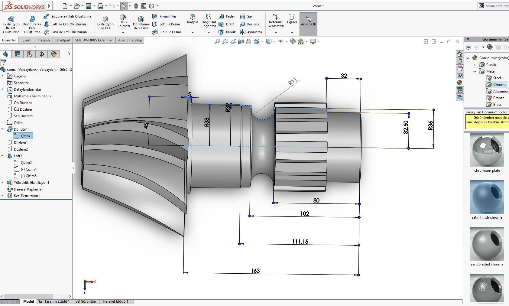 Original sizes  Helical  Bevel Gear 8 Theeth 3D print model 3D print model_6