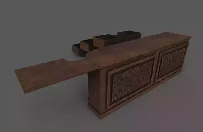 3D Apothecary Counter