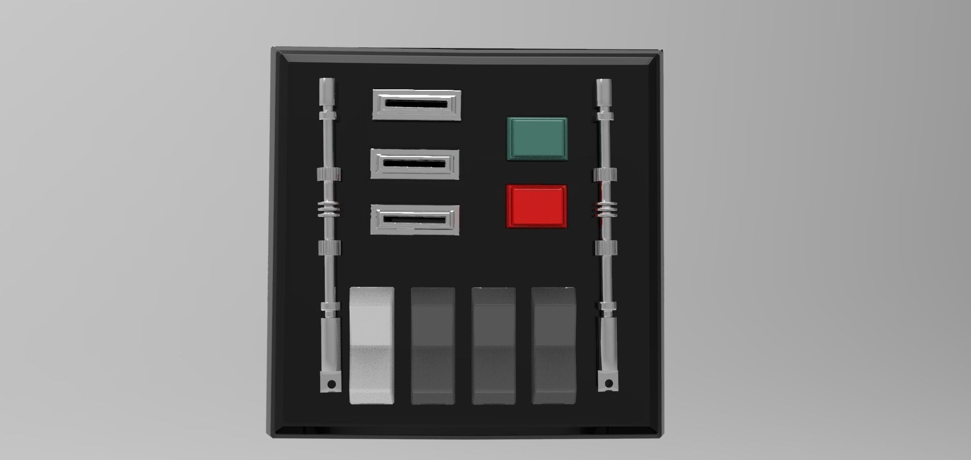 Darth Vader Chest box belt box Armor ANH STL file for 3d print 3D model_1