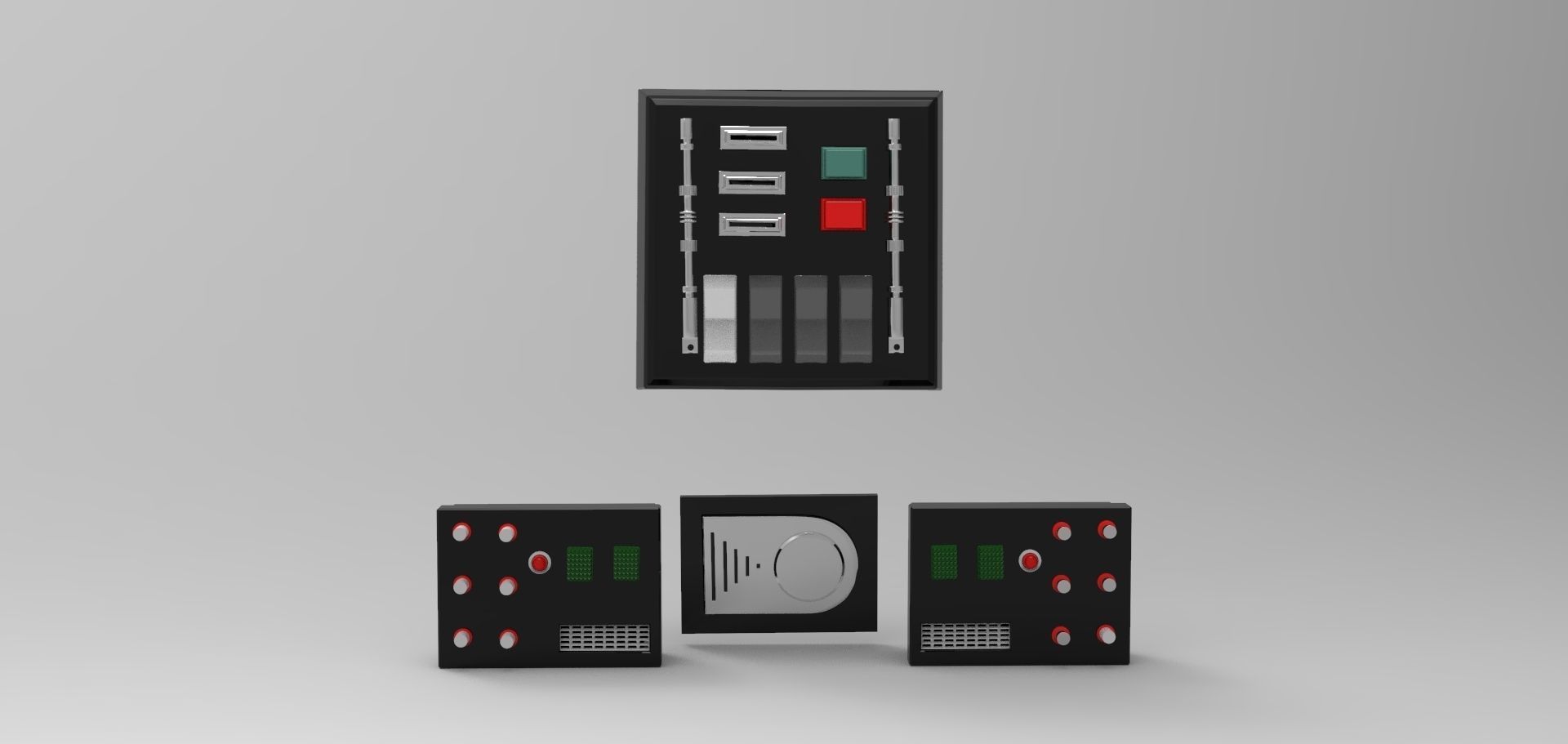 Darth Vader Chest box belt box Armor ANH STL file for 3d print 3D model_4