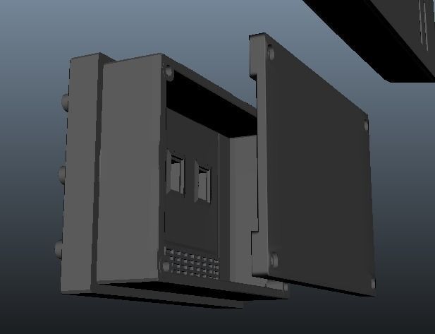 Darth Vader Chest box belt box Armor ANH STL file for 3d print 3D model_11