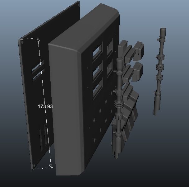 Darth Vader Chest box belt box Armor ANH STL file for 3d print 3D model_8