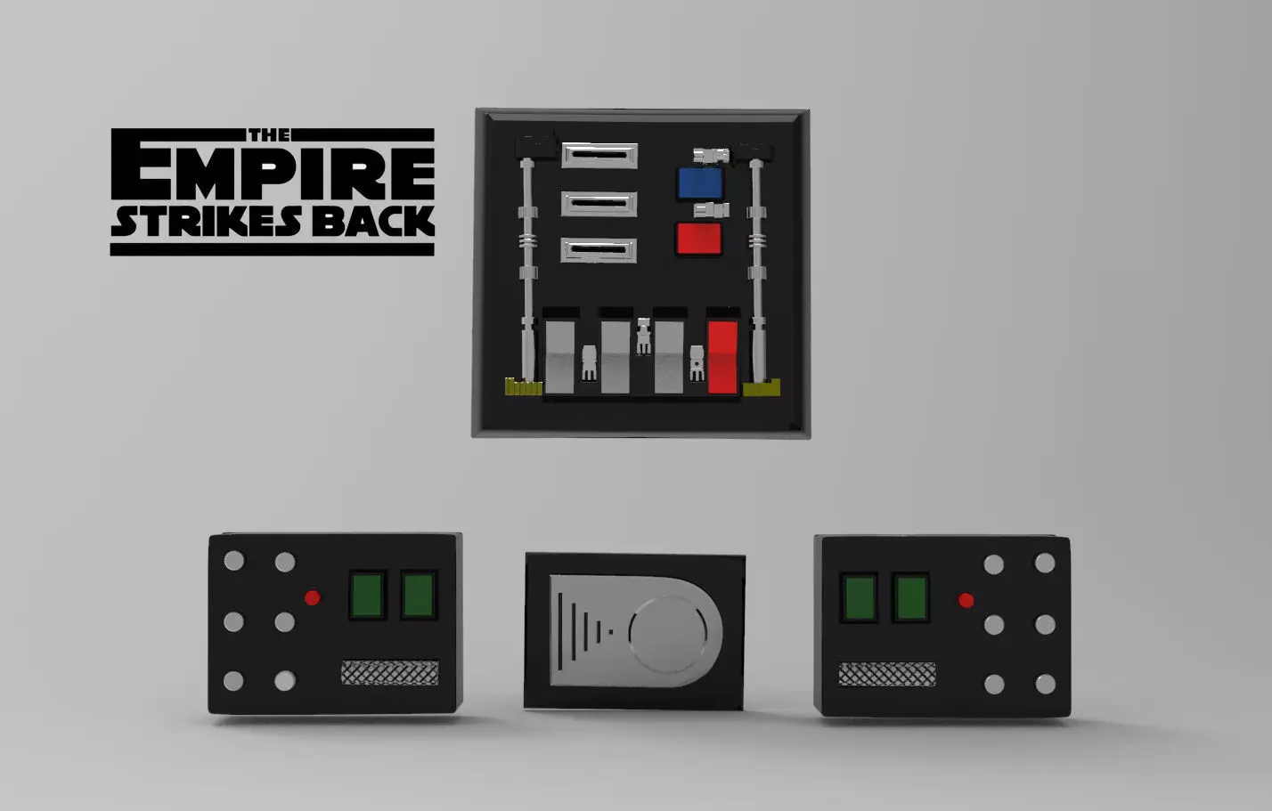 Darth Vader Chest box belt box Armor ESB STL file for 3d print 3D model_0