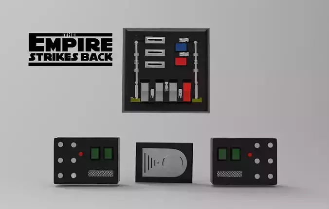 Darth Vader Chest box belt box Armor ESB STL file for 3d print 3D model Darth Vader Chest box belt box Armor ESB STL file for 3d print 3D model