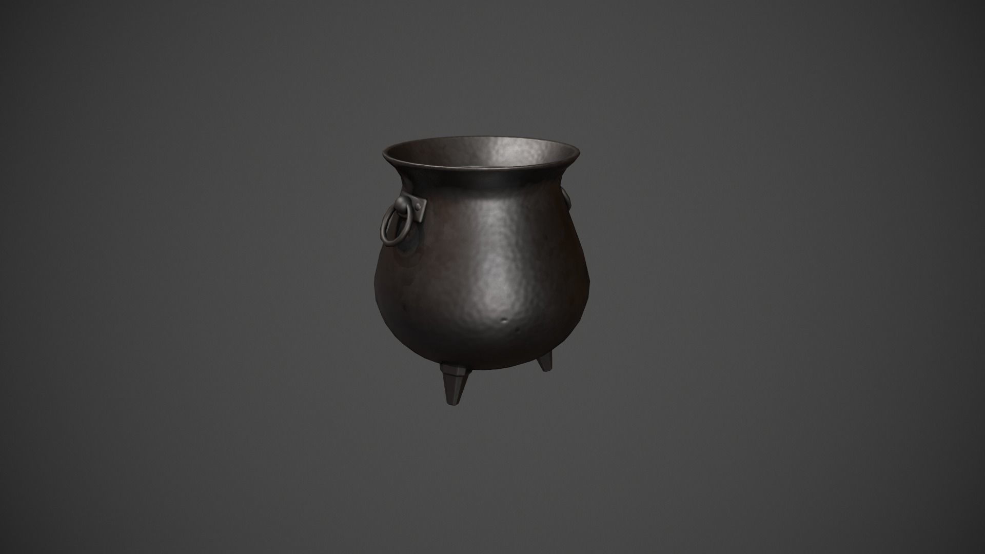 Cauldron - Witches Cauldron Low-poly 3D model_1