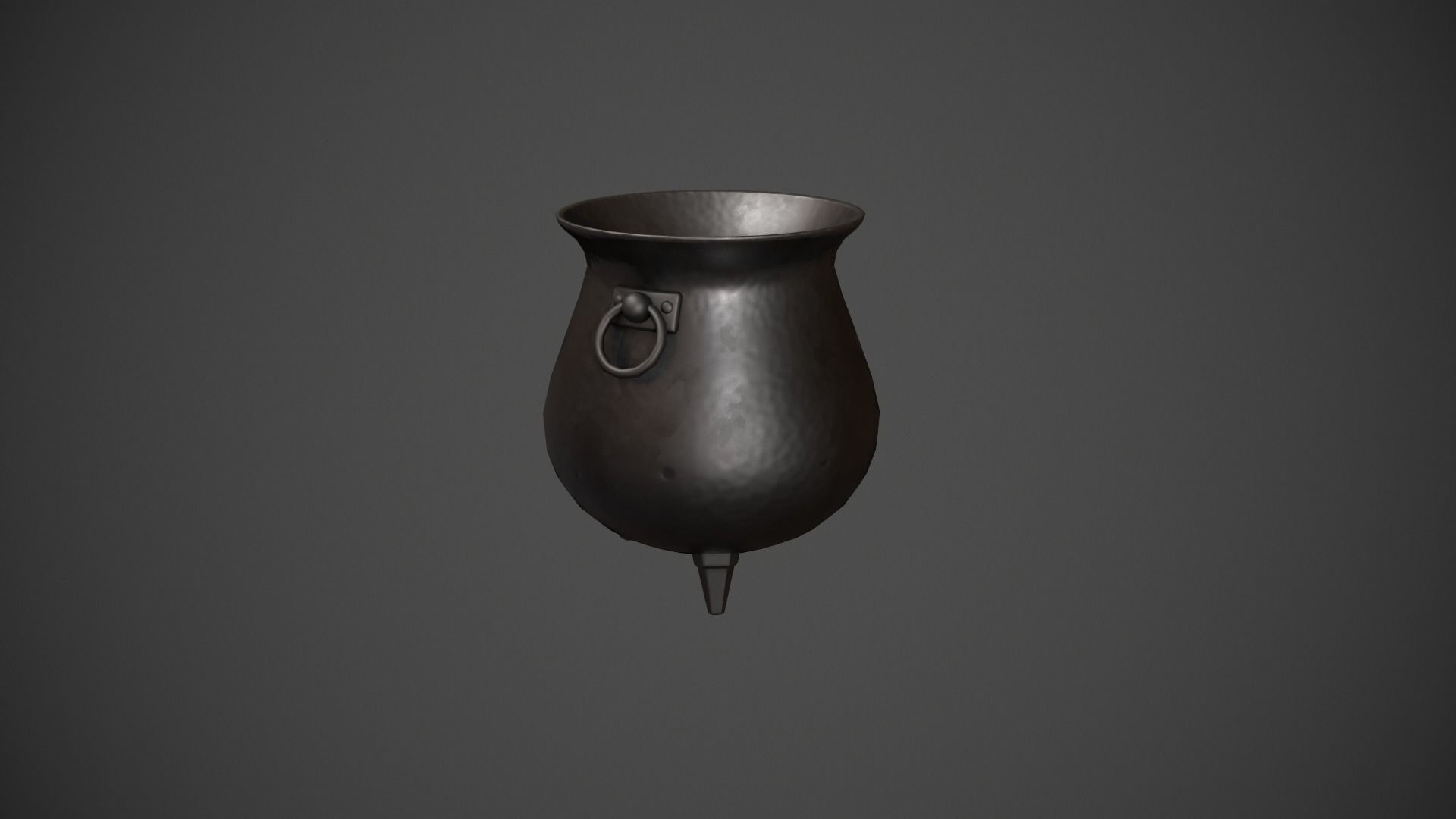 Cauldron - Witches Cauldron Low-poly 3D model_2