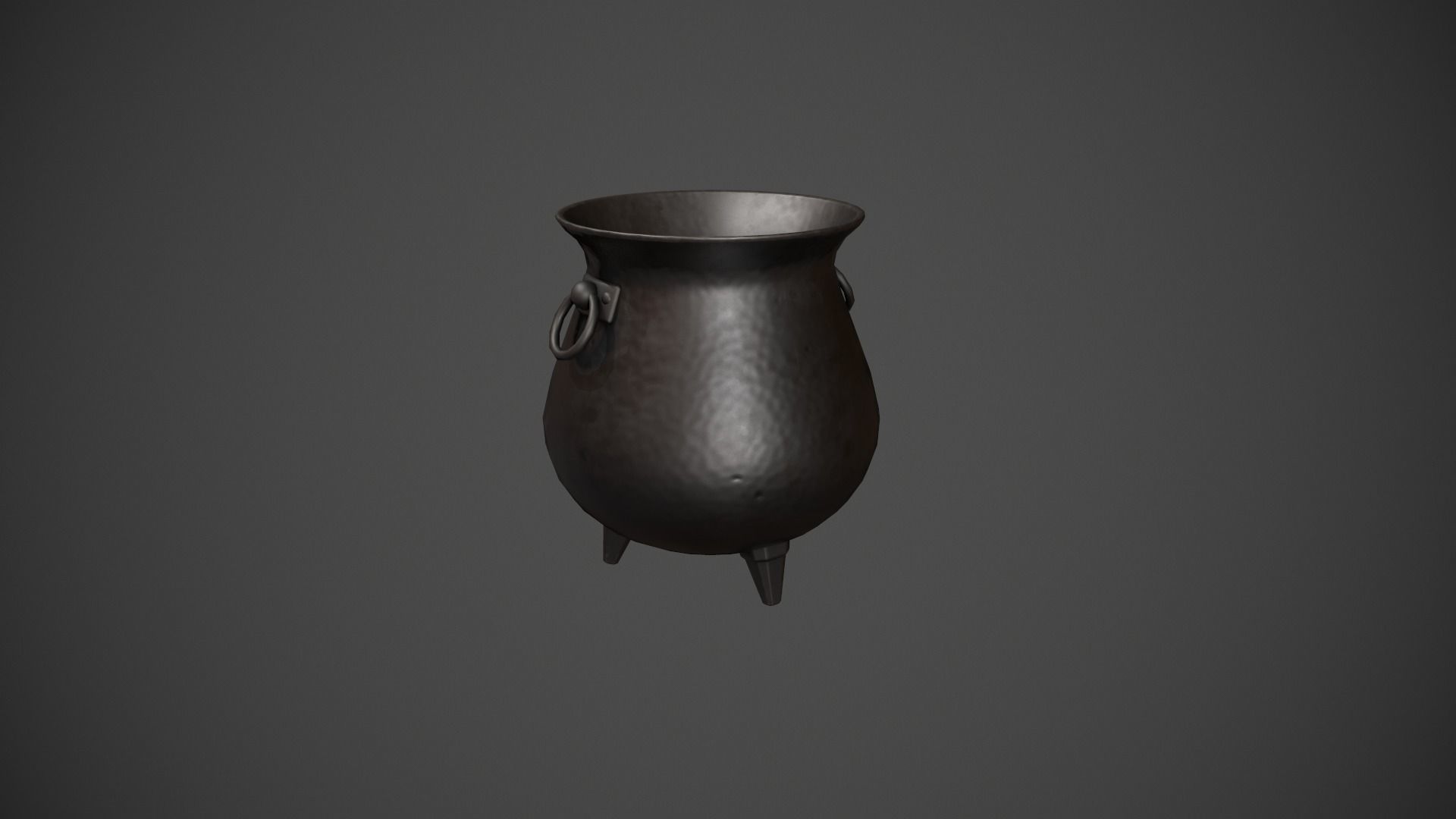 Cauldron - Witches Cauldron Low-poly 3D model_6