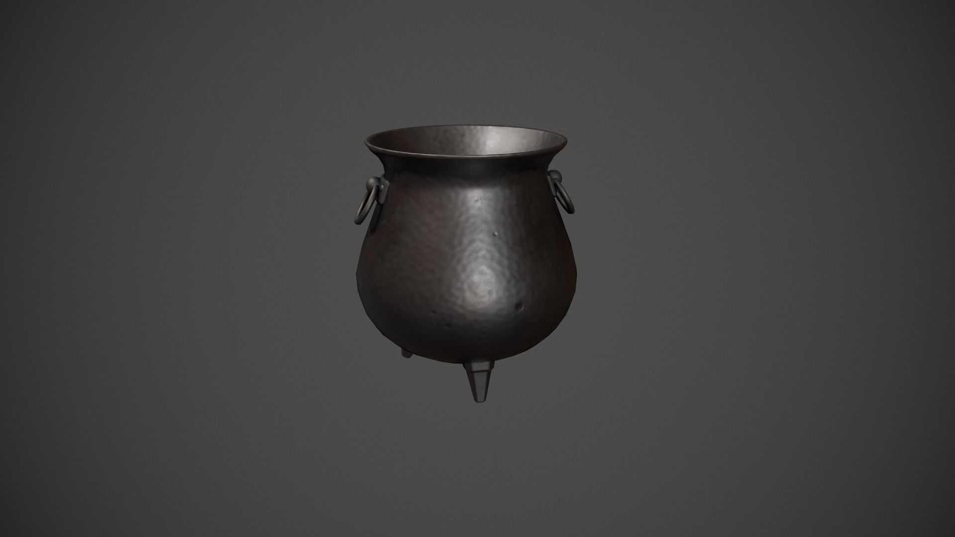 Cauldron - Witches Cauldron Low-poly 3D model_5