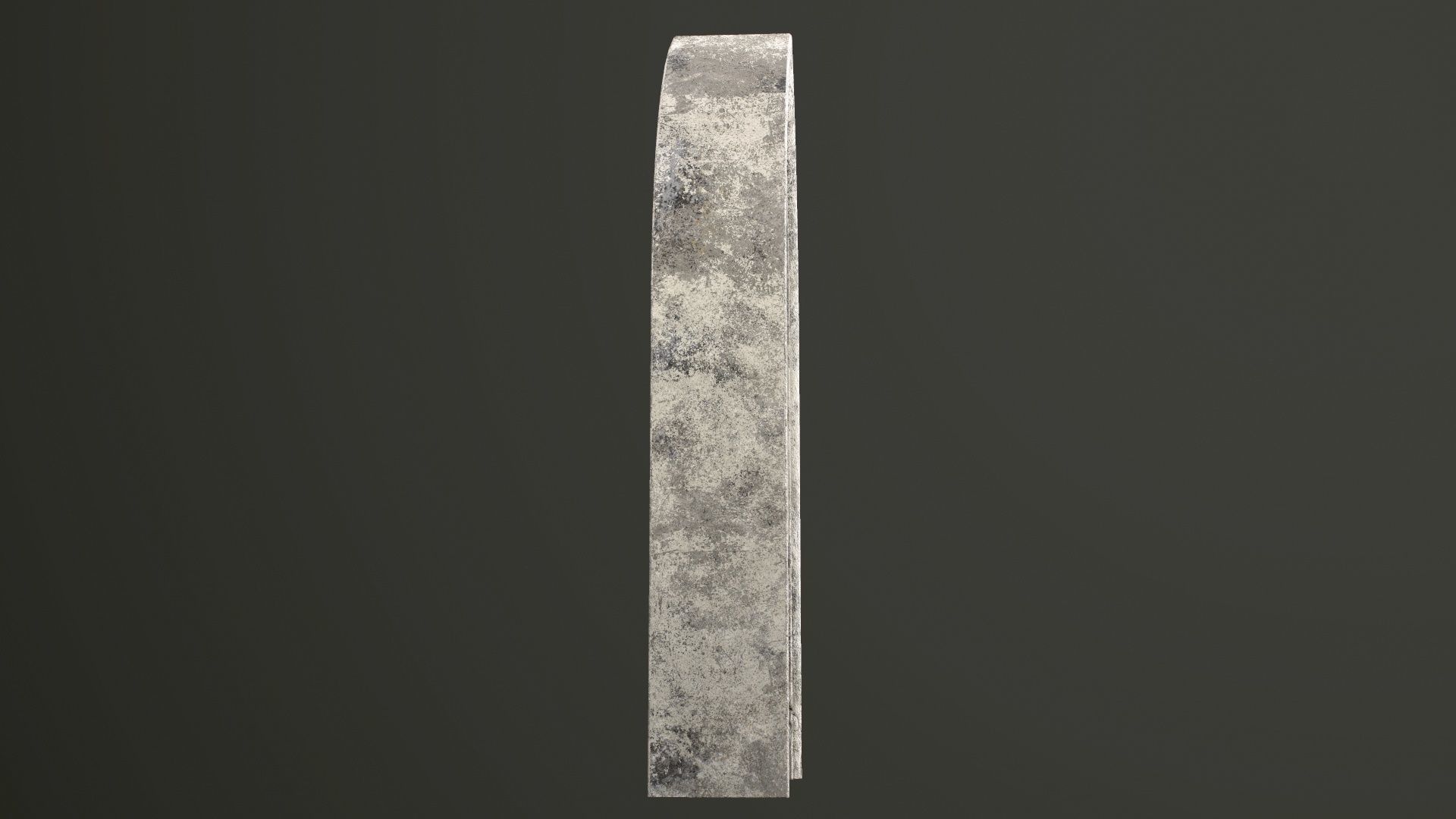 Old Single Stone Arch For The Medieval Door Low-poly 3D model_19