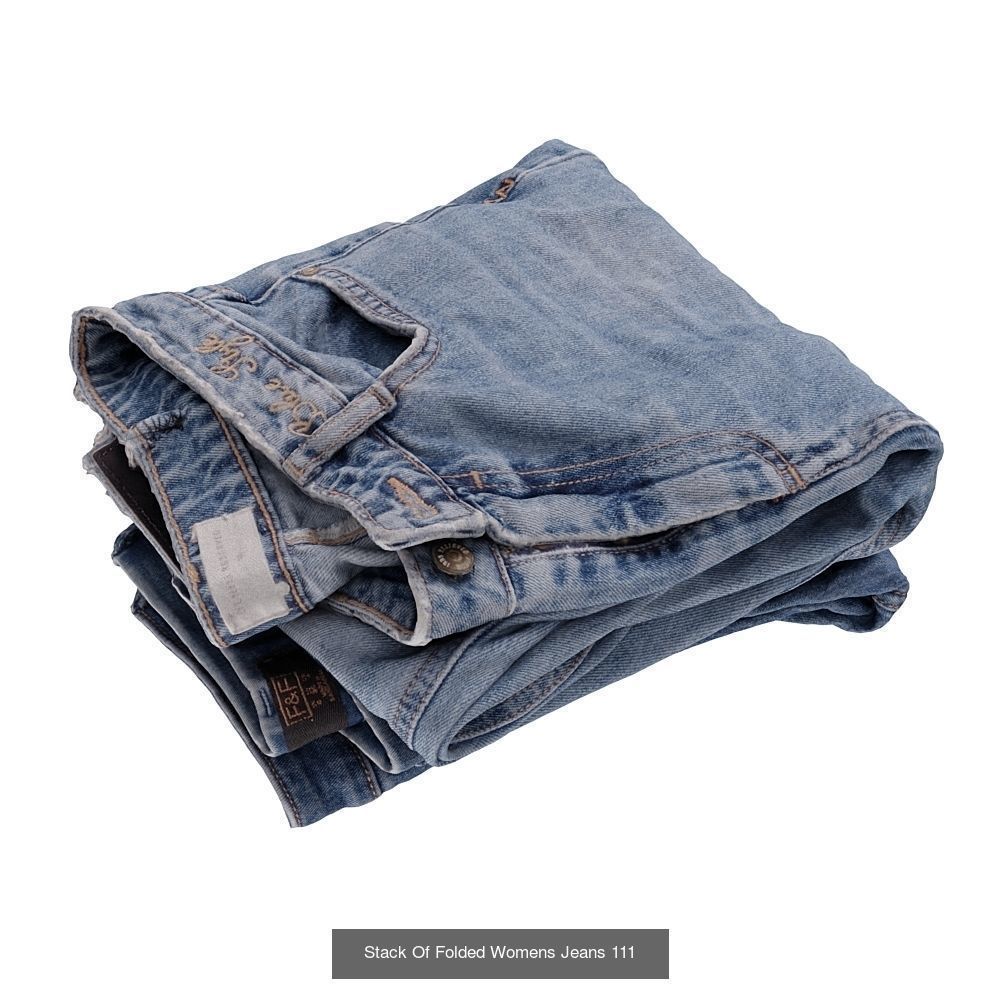 Stack Of Folded Jeans COLLECTION _2