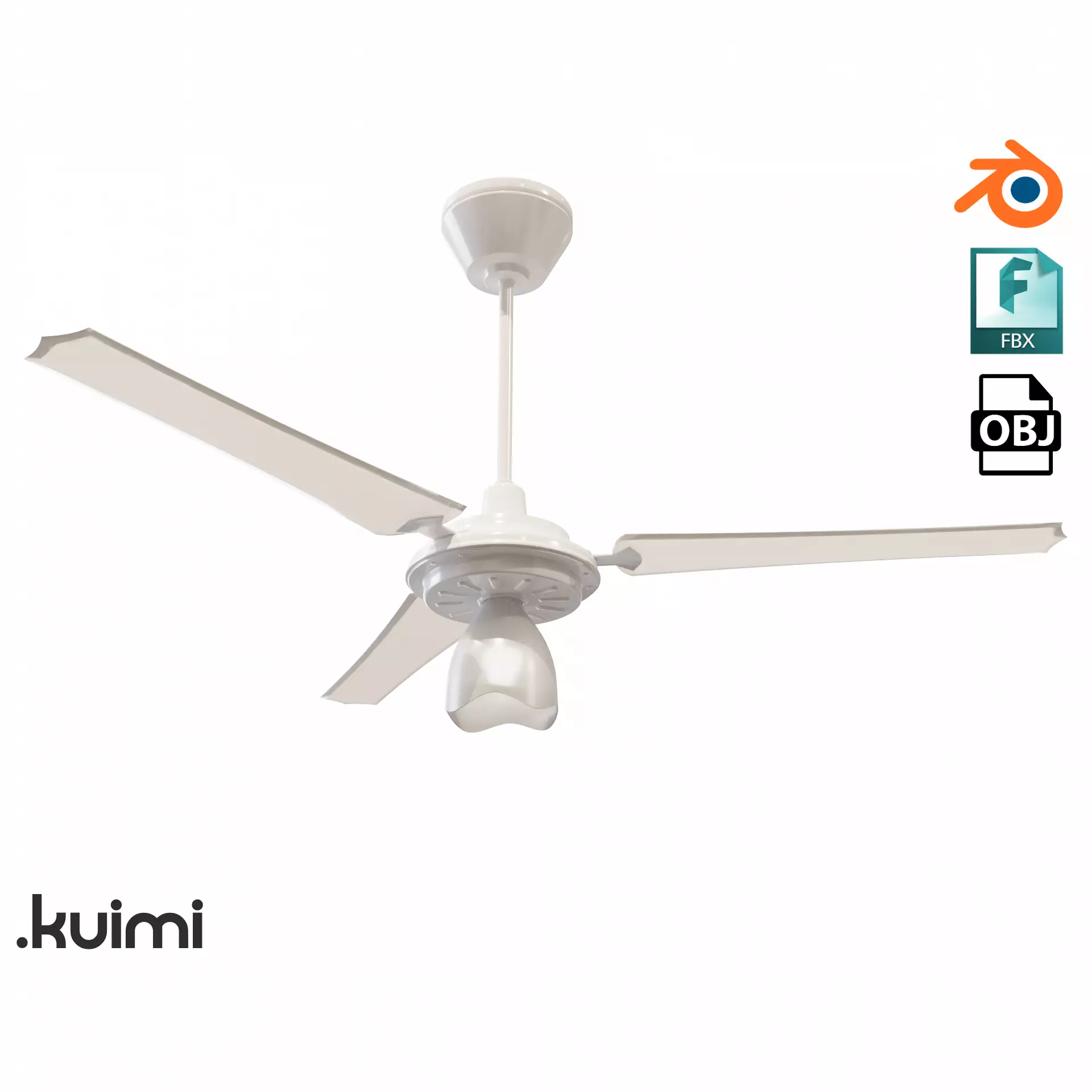 Ceiling Fan 009 3D model_0