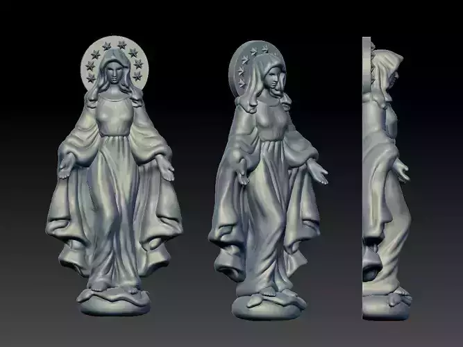 Virgin Mary  3D print model