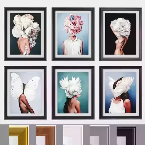 Art Frams 12- 6 Art Flower Head Woman